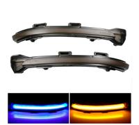 Kakulkomen dinamiche indicatori di direzione una coppia specchio luci led per VW Golf 7 GTI R GTD MK7.5 13-19 Touran MK7 (Blu-Giallo)