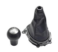 Kakulkomen Pomello del cambio manuale a 5 marce pomello del cambio in pelle per Honda Fit Jazz 2009 2010 2011 2012 2013 2014 2015 (2 pezzi)
