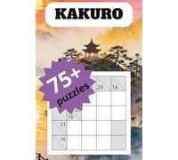 KAKURA puzzle book: 75+ puzzles | productive time puzzle book | travel puzzle handbook | 6"x9" size