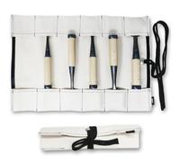 KAKURI Borsa arrotolabile per scalpello, tela resistente, 12 tasche, borsa per attrezzi arrotolabile, realizzata in Giappone