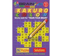 KAKURO FULL Color Intermediate - Volume 2: 262 Intermediate-to-Solve Color Kakuro Puzzles | Improve Focus, Logic & Confidence | Stress-Free Brain ... Adults, Seniors & Teens | Compact size 6 × 9