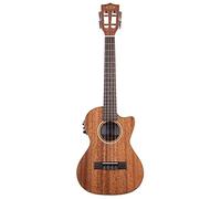 Kala KA-SMH-TG Gloss Solid Mahogany CE Electro-Acoustic Tenor Ukulele with Case