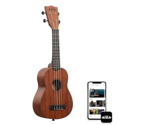 Kala KALA-LTP-S - Ukulele Soprano Adulti Studenti e Principianti, Ukulele Scuola Media in Mogano e Palissandro con Custodia Morbida e Guida Introduttiva Incluse - Strumenti Musicali a Corda, Satinato