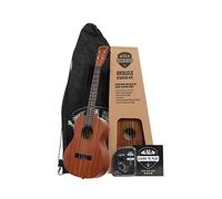 Kala - Kit ufficiale per imparare a suonare ukulele baritono, mogano satinato, include lezioni online, app di sintonizzazione e opuscolo