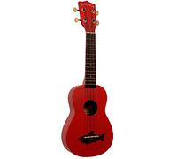 KALA Makala SHARKS MK-SS/RED Soprano Ukulele - Red Sea, Vintage Satin Finish