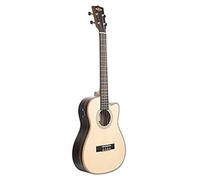 Kala - Top in abete massello a righe in ebano - Baritono con Cutaway ed EQ