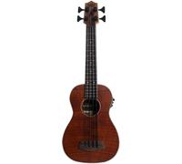 Kala U-Bass Exotic Mahogany Left-Handed Electro-Acoustic Bass Ukulele with Gig Bag