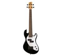 Kala U-Bass Solid Body a 4 stringhe, Jet Black, Fretless, con borsa