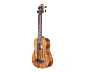 Kala ubass asac FS U di Bass Solid Acacia Satin Fret Ted con Lightcase