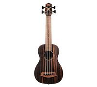 Kala UBASS-EBY-FSRW - Ukulele a righe in ebano acustico-elettrico con ferite rotonde