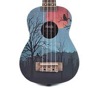 Kala Uk-Moonrise Ukulele Soprano con Grafiche Satinato con Borsa