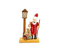 Kaladia - Fumo/incenso in legno - Motivo: Babbo Natale - per coni di incenso taglia M - Dimensioni: circa 11 x 7 x 19 cm