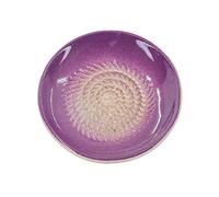 Kaladia Piattaforma in ceramica, tinta unita, ideale per zenzero, parmigiano, ecc., in viola, diametro: 12 cm, fatto a mano e dipinto a mano, made in Spain
