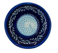 Kaladia Piatto grattugia/pialla in ceramica con magnete di colore blu | Mini grattugia in ceramica per noce moscata, zenzero, aglio, spezie, cioccolato, ecc., retro magnetico