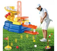 KalaDuck Gioco di Minigolf Bambini, Set da Golf per Bambini con 3 Mazze da Golf Retrattili, Dispenser, Palline da Golf e Tee, Giocattolo Sportivo da Golf Interno Esterno per Ragazzi Ragazze