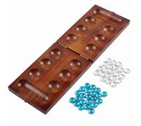 Kalaha Pietre in Legno con Pietre, Mancala e Gioco di Strategia