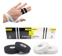 KALAHARI 4 x Tape Dita extra Lungo Bianco + Nero, Nastro fasciature, S