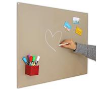 KalaMitica - Lavagna Magnetica da Parete - Scrivibile con Gessetti e Cancellabile - Beige - 74x57 cm