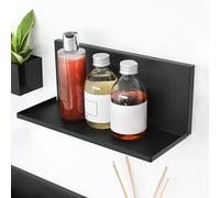 KalaMitica - Mensola Magnetica in Acciaio Kostas, Complemento d’Arredo Modulare per Pareti Magnetiche - Antracite - 30 x 12,5 x 12,5 cm