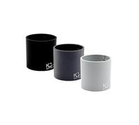 KalaMitica - Set di 3 Cilindri Magnetici 6,5 cm - Ghiaccio, Piombo, Nero - Contenitori Portaoggetti o Porta Vasi Magnetici con Calamita Potente per Lavagne Magnetiche da Parete
