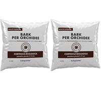 Kalapanta Bark per Orchidee Linea Professionale, 2 Litri, Pezzatura 5-15 mm, Substrato a Base di Corteccia di Pino Marittimo 100% Naturale, Ecologica Pronto all'Uso (Confezione da 2)