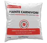 Kalapanta Terriccio Piante Carnivore, 2 Litri - Biologico, Miscela Professionale di Torba Bionda Acida, Neutra e Perlite Espansa, Adatto a tutte le specie di Piante Carnivore