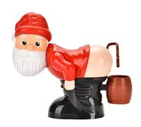 Kalastussaari Bubble Machine, Produttore di Bolle di Babbo Natale Fart con Soluzione da 60 ml, soffiatore di Bolle con Luce e Musica per Regalo di Natale (Nessuna Batteria)