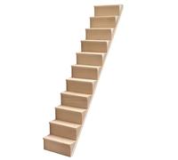 Kalastussaari Scale per la casa delle Bambole, 1:12 Scala in Legno, mobili per la casa delle Bambole Senza corrimano per Mini Scene di ornamenta