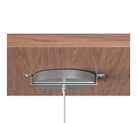 kalb | 12 VDC QI da incasso, colore grigio, distanza di ricarica 3 - 18 mm, Smart Wireless con alimentatore di rete, 30 Watt, 12 Volt