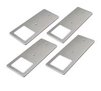 kalb | Apparecchi LED sottopensile argento 5W- Luce da cucina molto piatta, selezione:Set di 4 bianco neutro