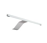 kalb applique LED di superficie 340x170x40mm per armadi con modulo LED 12V DC 4W 230lm con interruttore e alimentatore (grigio argento, set da 1 pezzo, bianco caldo)