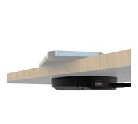 Kalb | DualCharge caricabatterie wireless da 10 W con uscita USB da 15 W, supporto fino a 30 mm, invisibile, caricatore a induzione con ventola, alimentatore di rete, cavo da 1200 mm