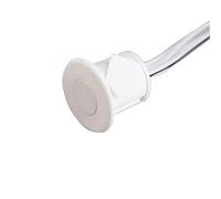 Kalb | Interruttore da incasso rotondo, on/off, dimmerabile, 200 cm, cavo di ingresso e uscita LED MINI bianco, 12 VDC, max. 3 A, colore: bianco