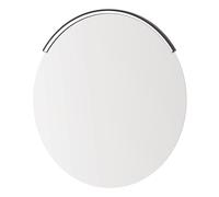 Kalb | Lampada a LED per specchio Curvia, illuminazione a specchio curva per specchi rotondi Ø 60 & 70 cm, 12VDC, 6W, bianco neutro 4000K, IP44, luce per trucco senza sfarfallio, nero opaco, alluminio