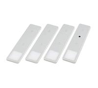 Kalb | Lampada da incasso a LED Solid2, grigio argento con interruttore, 3 W, 4000 K, bianco neutro, adattatore 3 vie, lunghezza cavo 200 cm, scelta: set da 4 pezzi, bianco neutro