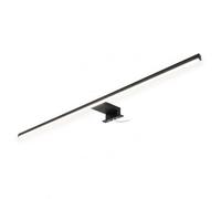 kalb lampada LED bagno Running Light 80 cm IP44, applique specchio effetto luminoso dinamico, 230V, parete o armadietto a specchio, nero/cromo, 3000K/4000K (nero, bianco neutro)