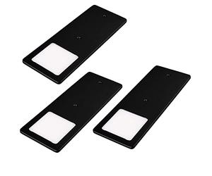 kalb | LED sottopensile nero 5W- luce da cucina molto piatta faretto da incasso faretto da incasso, selezione:Set di 3 unità di colore bianco caldo