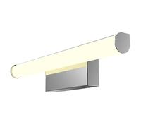 kalb Material für Möbel kalb | Lampada a specchio LED 300 mm, applique, cromata, rotonda, 230VAC, luce da bagno cromata - ambiente moderno, risparmio energetico, resistente agli spruzzi, blanc neutre
