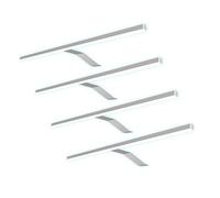 kalb Material für Möbel Set di 4 lampade LED per armadio, 600 mm, colore: bianco neutro cromato i efficienza energetica