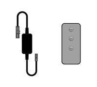 Kalb - Set di controller radio LED con telecomando, dimmerabile, 12 V 24 V DC, max. 3 A, 36 W fino a 72 W, compatibile con il sistema di vitello, per illuminazione a LED interni, funzione memoria