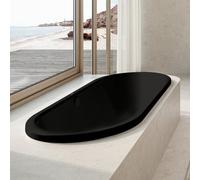 KALDEWEI CENTRO DUO OVAL vasca da bagno ovale, 282800010676, 128-1 CENTRO DUO OVAL nero opaco [Vasche da Bagno > Vasche da Bagno Ovali]