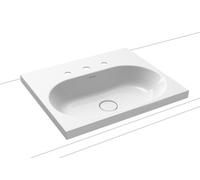 KALDEWEI CENTRO Lavabo à poser 3055 600x500x40 mm, 902806033001, 902806033001, Versione: con 3 fori per rubinetto