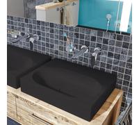 KALDEWEI CENTRO lavabo da appoggio, 903006003676, 3057 CENTRO nero opaco [Lavabi > Lavabi da Appoggio]