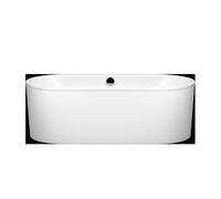 Kaldewei Classic Duo Ovale, vasca da bagno indipendente, 170x75x42 cm, con grembiule esterno colore bianco alpino opaco, 113-7, Colorazione: bianco-alpino