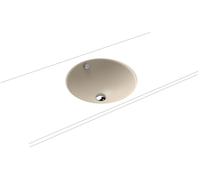 Kaldewei Classic lavabo 42x42 cm rotonda sottopiano marrone/beige 910006003661