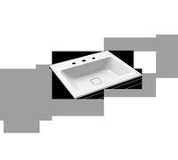 Kaldewei CONO lavabo à encastrer 3080, 600x500x14 mm, 901606033001, 901606033001, Versione: con 3 fori per rubinetto