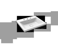 Kaldewei CONO Lavabo à poser CONO 3083 600x500x40 mm, 901906033001, 901906033001, Versione: con 3 fori per rubinetto