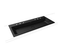 KALDEWEI CONO lavabo doppio, 901806053676, 3082-D CONO nero opaco [Lavabi > Lavabi Doppi]