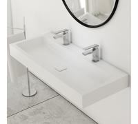 KALDEWEI CONO lavabo doppio con rubinetteria Steinberg 160, 902706043001+2x160 1010, 3091 CONO; 160 bianco [Lavabi > Lavabi Doppi]