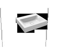 Kaldewei Lavabo a parete Cono 3089 600x500x120 mm, Versione: Senza foro per rubinetto